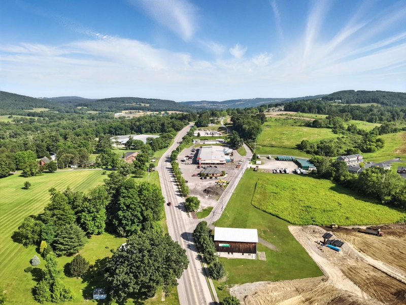Wyalusing Aerial View 8 Drone flyover image 8 of Wyalusing, PA