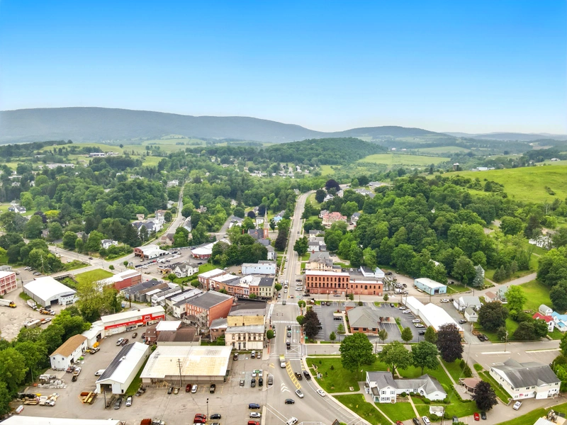 Troy Aerial View 3 Drone flyover image 3 of Troy, PA