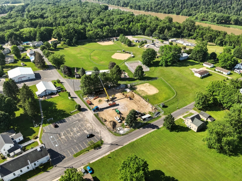Wyalusing Aerial View 10 Drone flyover image 10 of Wyalusing, PA