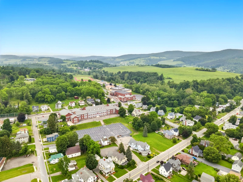 Troy Aerial View 4 Drone flyover image 4 of Troy, PA