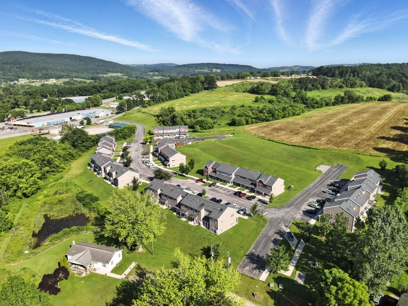 Wyalusing Aerial View 11 Drone flyover image 11 of Wyalusing, PA