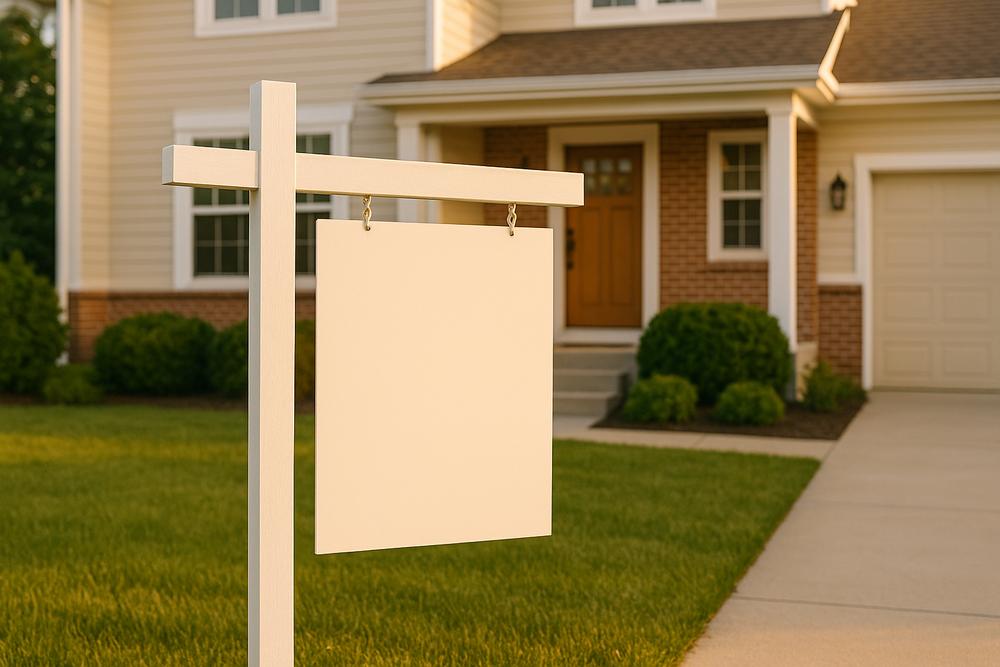 For sale sign in front of a well-maintained home - strategic pricing matters