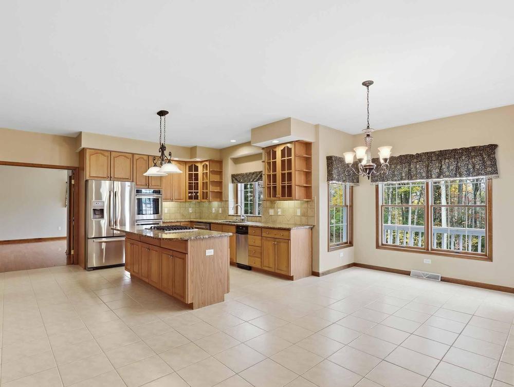 Professional real estate photography of the same kitchen
