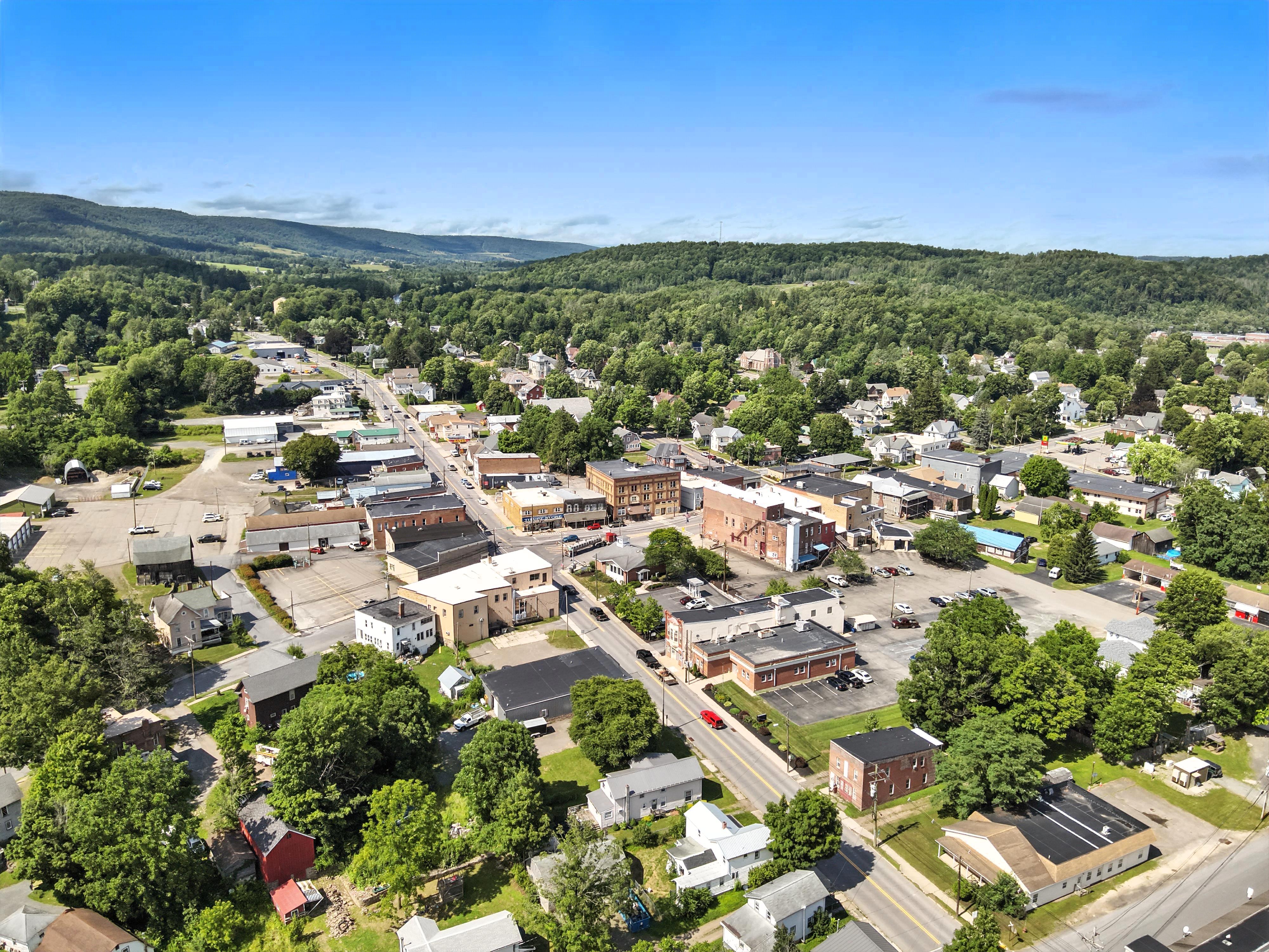 Canton Aerial View 3 Drone flyover image 3 of Canton, PA