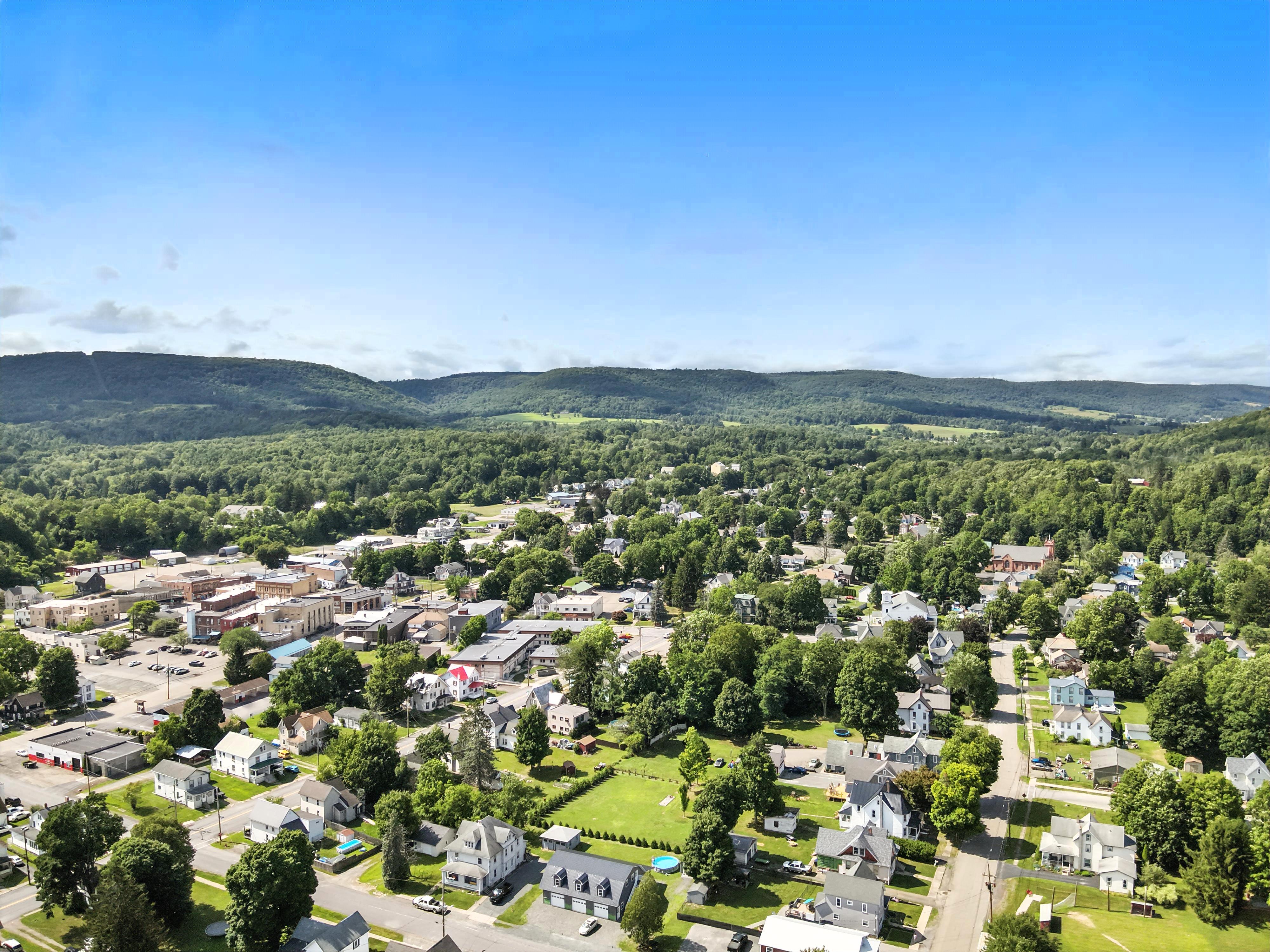 Canton Aerial View 4 Drone flyover image 4 of Canton, PA