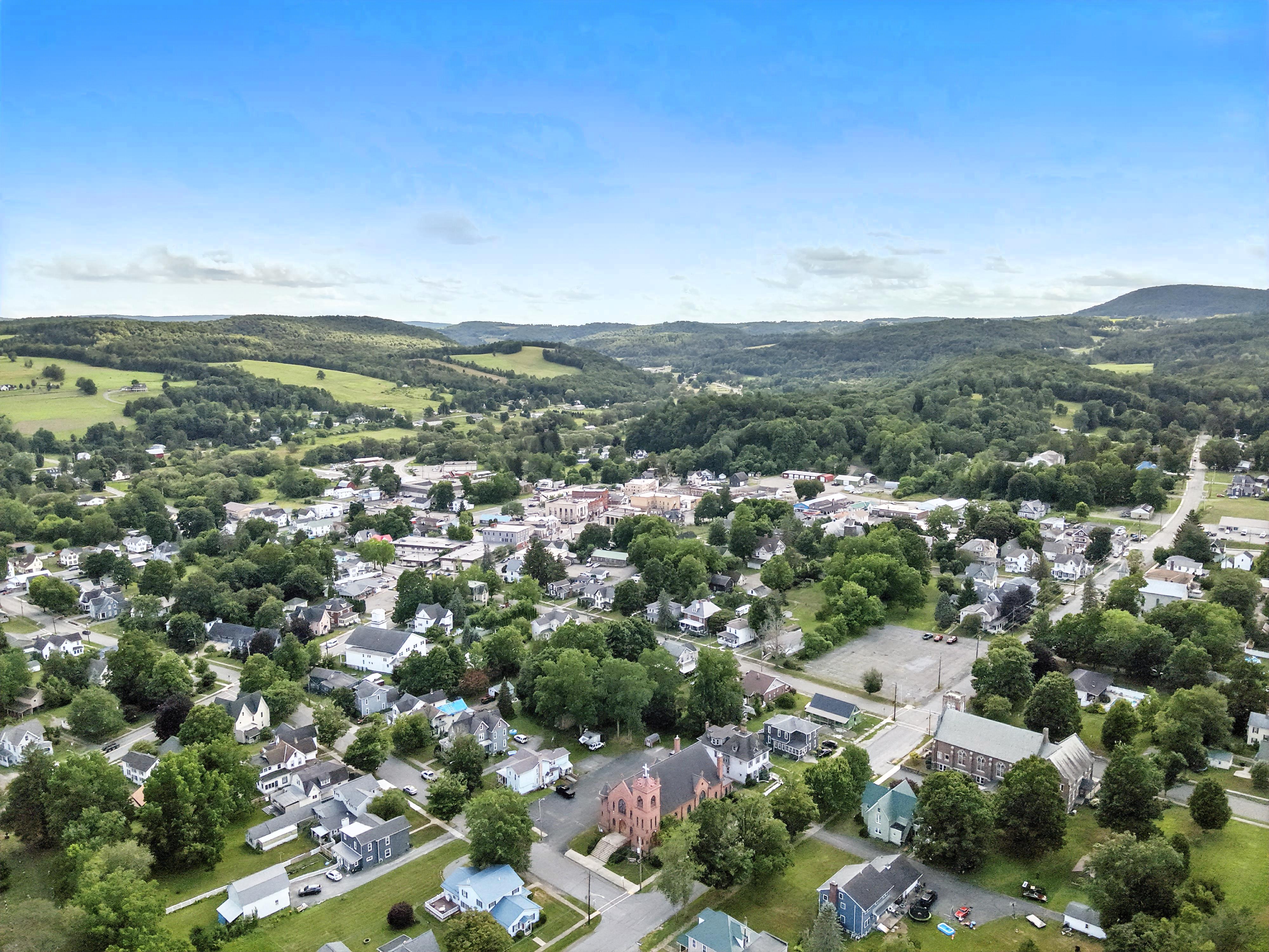 Canton Aerial View 6 Drone flyover image 6 of Canton, PA