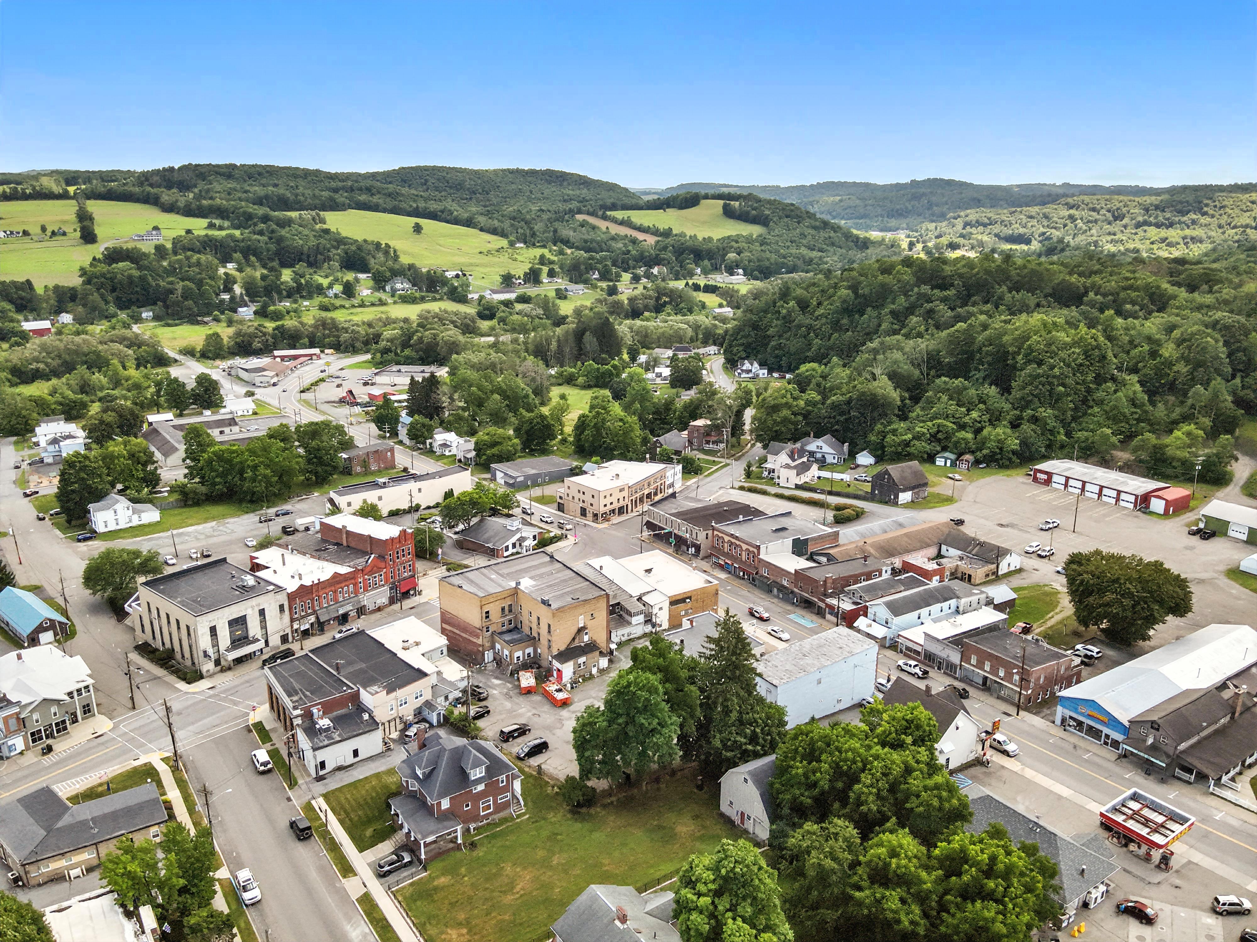 Canton Aerial View 8 Drone flyover image 8 of Canton, PA